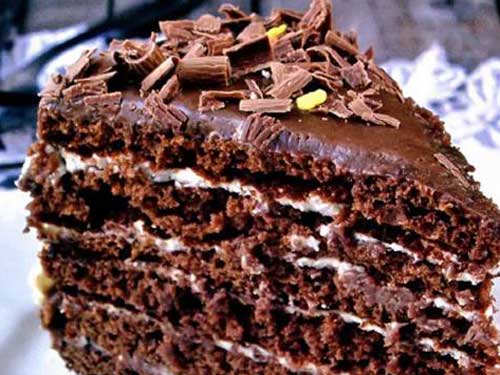 Рецепт Вкусный торт «С днем рождения»